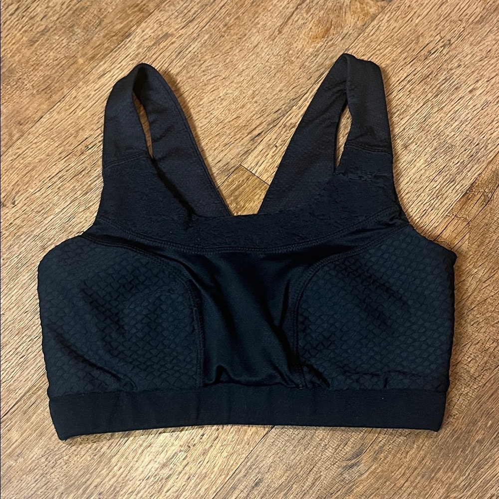 Gymshark Black Textured Sports Bra
